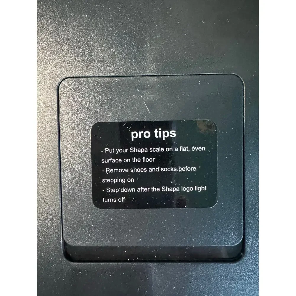 Shapa HL77 Numberless Smart Bluetooth Body Weight Scale Black